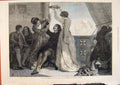 Original Old Antique Print Home Victory Topham Royal Academy Fine Art 1871 19th