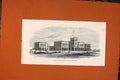 Original Old Antique Print India Kattywar Rajkoomar Indian College 1871 19th