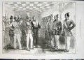 Original Old Antique Print Prince Wales Colombo Cinghalese Chiefs India 1876
