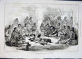 Original Old Antique Print Council War Herzegovina Pavlovitch Camp 1876 19th