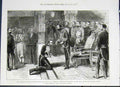 Original Old Antique Print Gregory Knighthood Governor Ceylon Kandyan Hall 1876