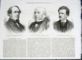 Original Old Antique Print Portrait Estcourt Rothschild Amberley 1876 Victorian