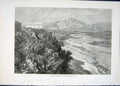 Original Old Antique Print Jummoo Cashmere Prince Wales India View 1876 19th