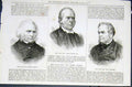 Original Old Antique Print Portrait Harvey Burns Forster Artist 1876 Victorian