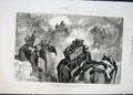 Original Old Antique Print Prince Wales India Jungle Nullah Terai Elephants 1876