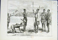 Original Old Antique Print Kasongo'S Lever Kasongo Africa 1876 19th