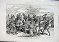 Original Old Antique Print Lieutenant Cameron Sketches Africa Wedding Dance 1876