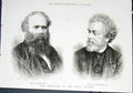 Original Old Antique Print Portrait Oakes Woodington Royal Academy 1876 19th