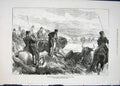 Original Old Antique Print Bulls Seville Prince Wales Spain Spanish 1876 19th