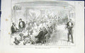 Original Old Antique Print Dinner Prince Wales Serapis Captain Glyn Album 1876