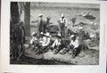 Original Old Antique Print Blackwall'S Island Prison New York America 1876 19th