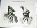 Original Old Antique Print Portrait Maharajah Scindia Gwalior Cashmere 1876