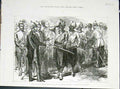 Original Old Antique Print Prince Wales Veteran Siers Lucknow Garrison 1876