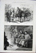 Old Antique Print Jung Bahadoor Nepaul Prince Wales Comrades Terai India