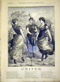 Original Old Antique Print United Beecham'S Pills Advert 1888 19th