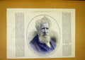 Original Old Antique Print Portrait Alderman Carden 1888 19th Century