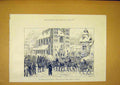 Original Old Antique Print Army Austrian Military Stores Cracow 1888 Victorian