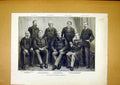 Original Old Antique Print Portrait Group Washington Fishery Conference 1888