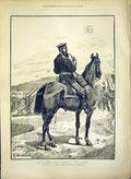 Original Old Antique Print German Emperor Frederick King Prussia 1888 Victorian