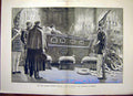 Original Old Antique Print German Emperor William Cathedral Berlin 1888 19th