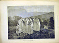 Original Old Antique Print Young Girls Procession Breton Fine Art 1888 Victorian