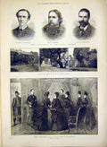 Original Old Antique Print Portrait Royal Academy German Empress Charlottenburg