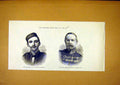 Original Old Antique Print Portrait Lieutenant Williamson Admiral O'Reilly 1888