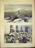 Old Antique Print Emperor Frederick Germany King Prussia Berlin Telegraph