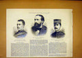 Original Old Antique Print Turf Scandal Sketches Chief Justice Court 1888 19th