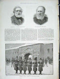 Original Old Antique Print Portrait Halliwell-Phillipps Muntz Canada Quebec 1889