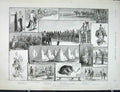 Original Old Antique Print Life Guards Camp Troops Fine Art 1889 19th