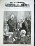 Original Old Antique Print Murrell Steam Ship Missouri Mansion House London 1889