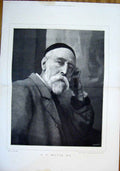 Original Old Antique Print Watts Portrait Fine Art 1889 19th Century