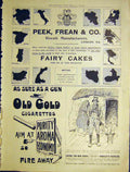 Original Old Antique Print Peek Frean Biscuit Manufacturers Fairy Cakes 1899