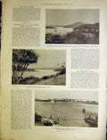 Original Old Antique Print Tonga Islands Talau Neiafu Philippine Iloilo 1899