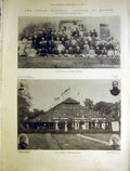 Original Old Antique Print Indian Nationnal Congress Madras President Hyde 1899