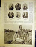 Original Old Antique Print Portrait Australian Federation Premiers Gordon Cromer