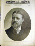 Original Old Antique Print Alma-Tadema Portrait 1899 19th Century
