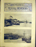 Original Old Antique Print 29 Pictures Royal Academy Fine Art 1899