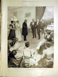 Old Antique Print Bloemfontein Conference Milner Kruger Africa Boer 1899 19th