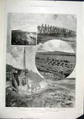 Original Old Antique Print Africa Guerilla War Railway Boers 1901 20th