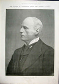 Original Old Antique Print Powell Laking Doctor Queen 1901 20th