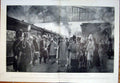Original Old Antique Print Charing Cross Edward German Emperor Railway 1901
