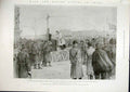 Old Antique Print Tientsin Memorial Service Anglo Indian Railway Temple