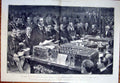 Original Old Antique Print Budget House Commons Beach Chancellor 1901 Victorian