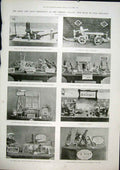 Old Antique Print Army Navy Exhibition Crystal Palace Boer Prisoners 1901 20th