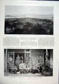 Old Antique Print Zealand Auckland Harbour Pretoria Africa Governor 1901 20th