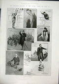 Original Old Antique Print Boer Queen'S Hall George Sketches 1901 Africa 20th