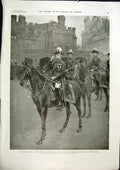 Original Old Antique Print Roberts Jame'S Palace London Ship Victory 1901 20th