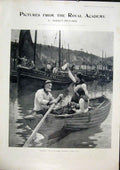 Original Old Antique Print Royal Academy Pictures Fine Art 1901 20th